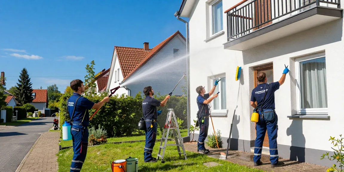 Professionelle Reinigung der Fassade in Gleichen - Reinigung Ehringshausen für strahlende Ergebnisse