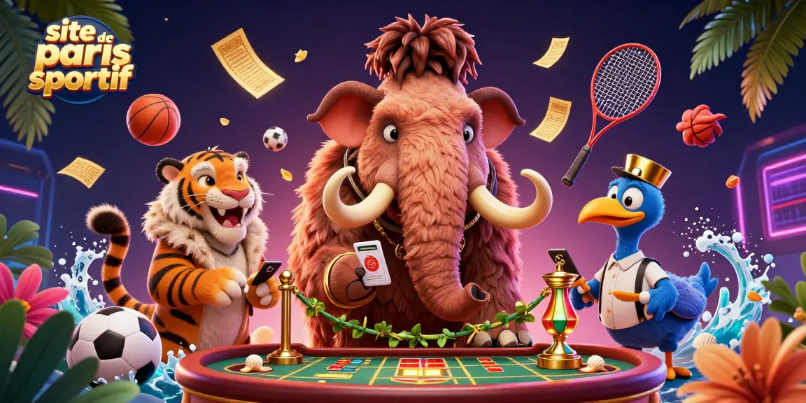 Pariez sur site de paris sportif avec notre mascotte du mammouth et ses amis fascinants.