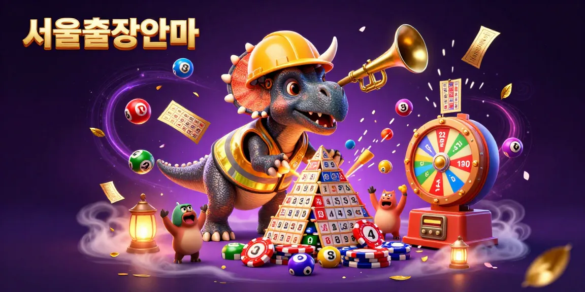 Experience the best 서울출장안마 service with vibrant lottery balls and casinos celebrating winnings.