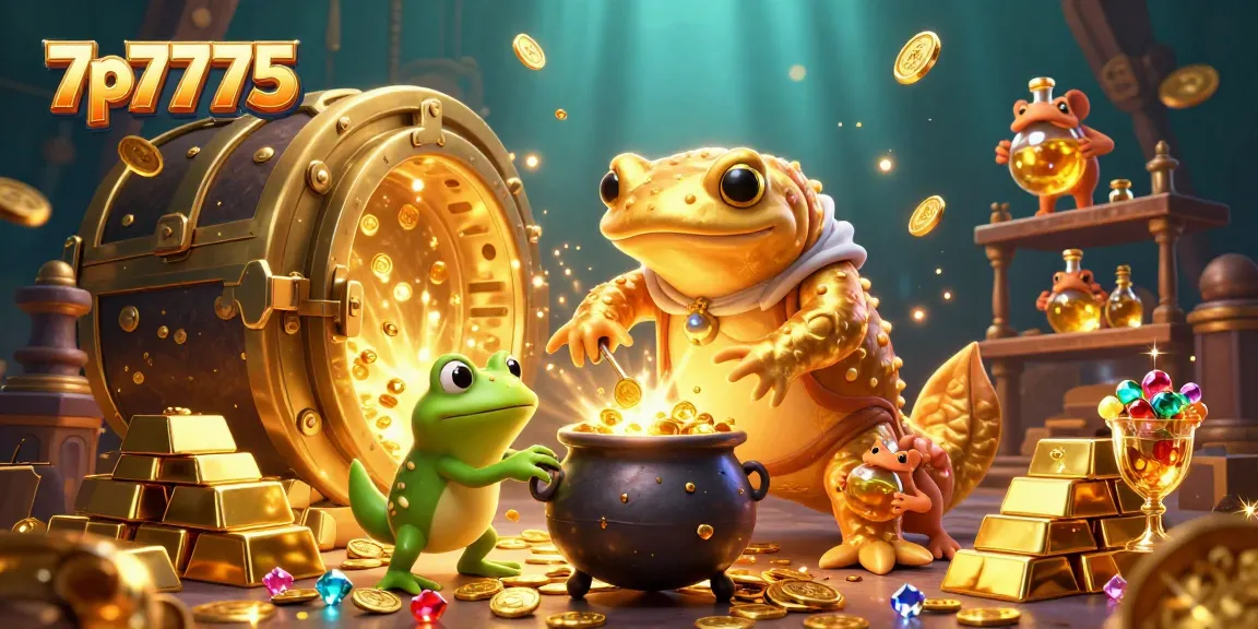 Experience thrilling gameplay with 7p7775 in this vibrant underwater casino scene filled with gold and jewels.