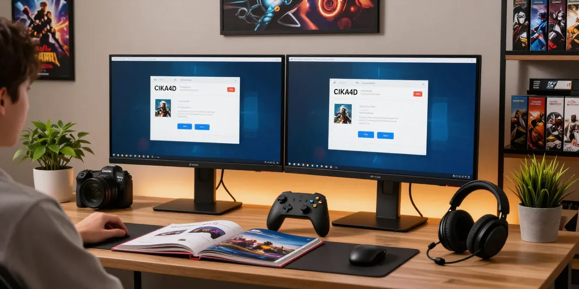 Access your CIKA4D gaming account with ease in a modern workspace setting.