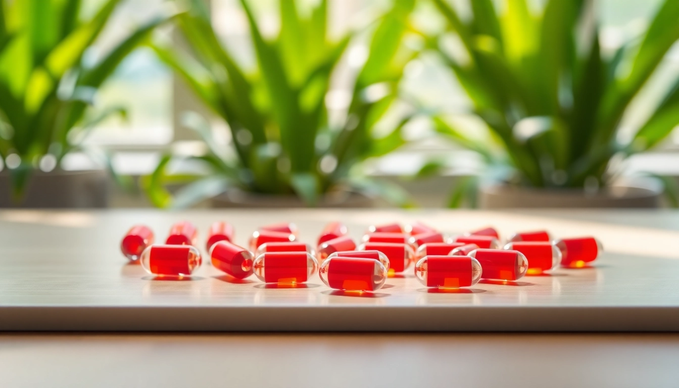 Showcasing individually sealed astaxanthin capsules emphasizing freshness and quality.