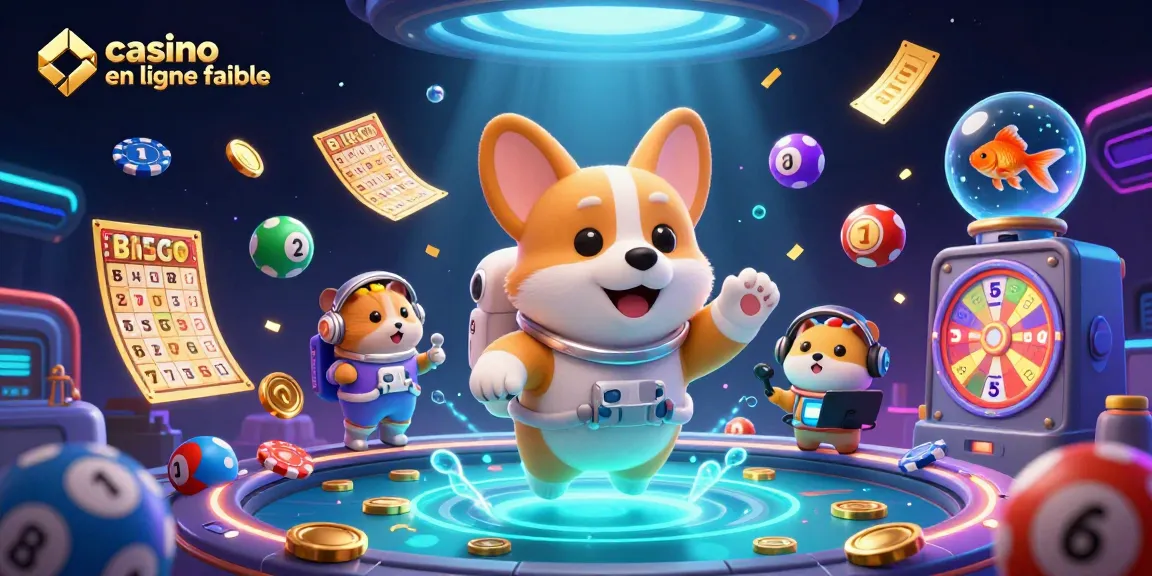 Découvrir le casino en ligne fiable avec un corgi astronaute dans un casino spatial.
