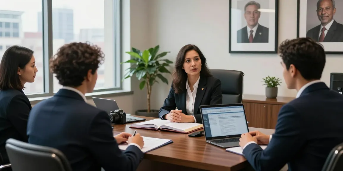 Philadelphia Employment Lawyer consultations with diverse clients, showcasing a client-focused legal practice in a professional office.