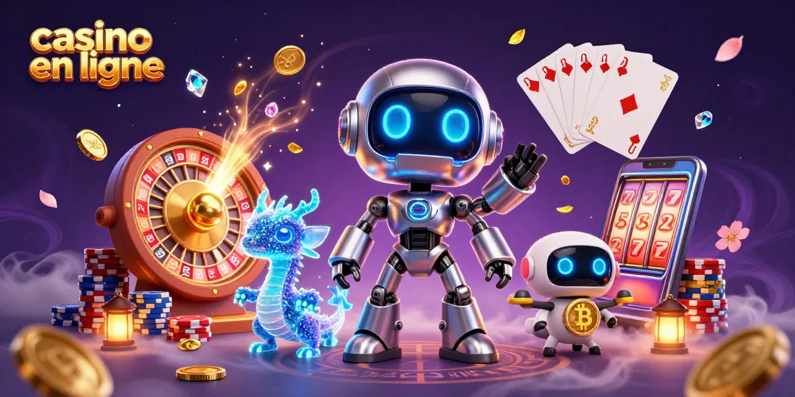 Gagnez aux jeux de casino en ligne avec cette illustration dynamique et captivante.