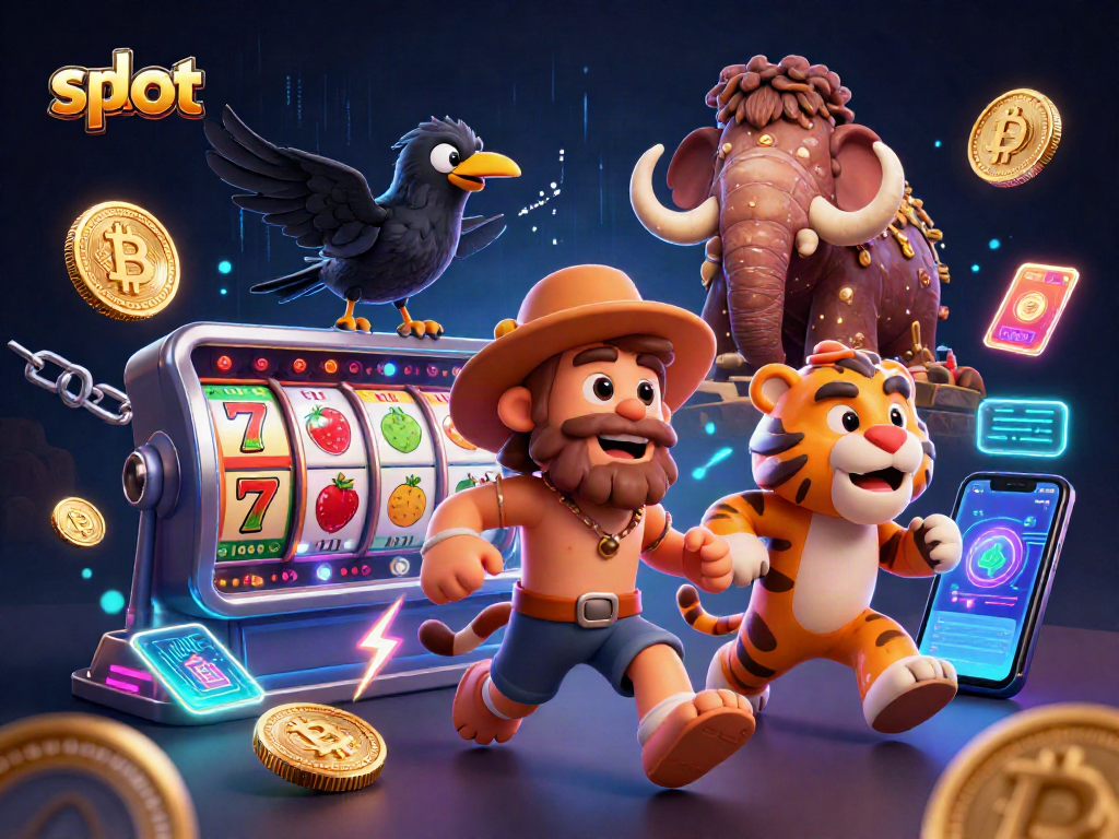Engage with slots featuring a caveman and sabertooth tiger duo in a dynamic prehistoric casino!