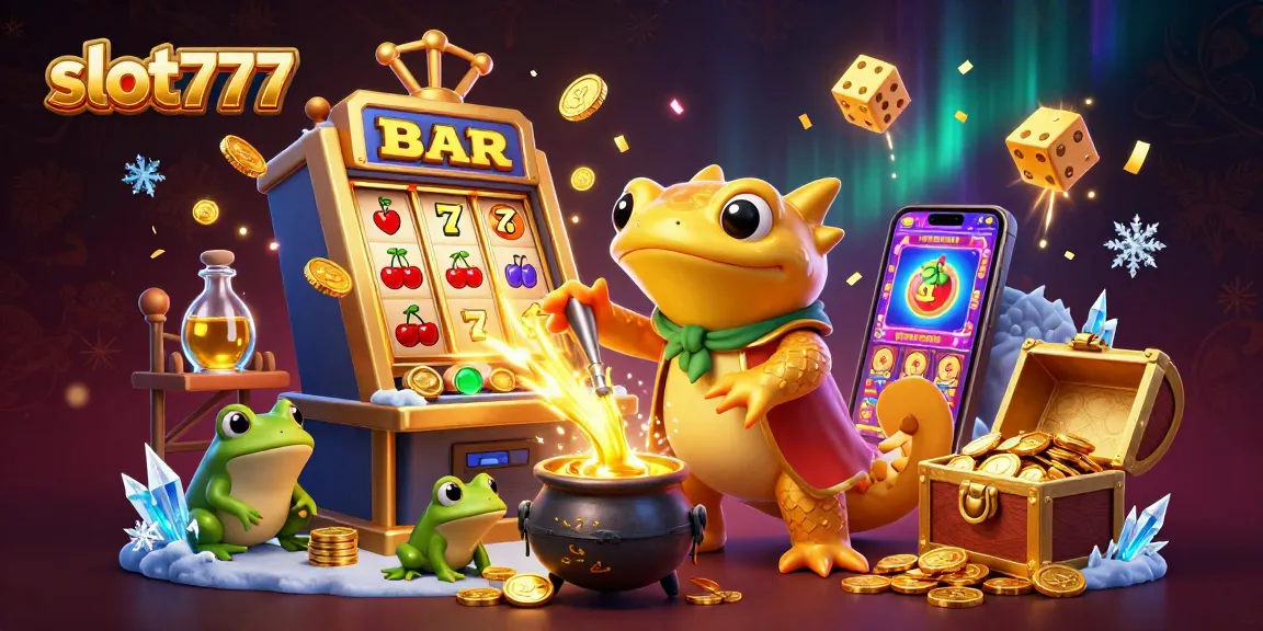 Engage with thrilling slot777 action featuring a colorful slot machine bursting with coins and characters at play.