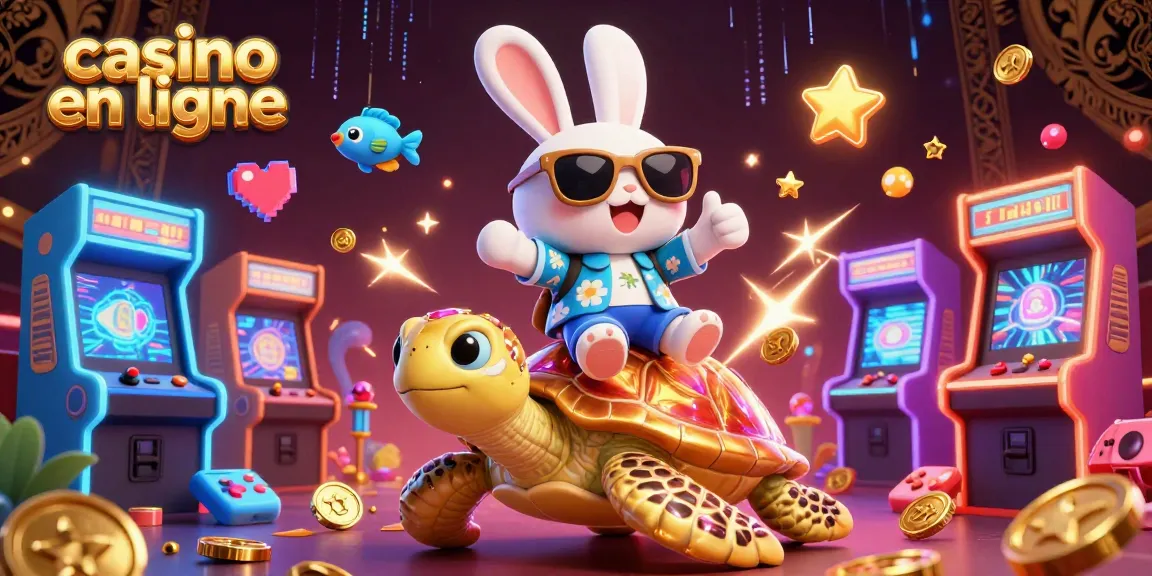 Venez découvrir le monde des jeux de casino en ligne avec notre illustration dynamique amusante.