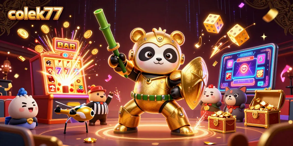 Engage with colek77 and experience jackpot thrills amidst dynamic gaming visuals.