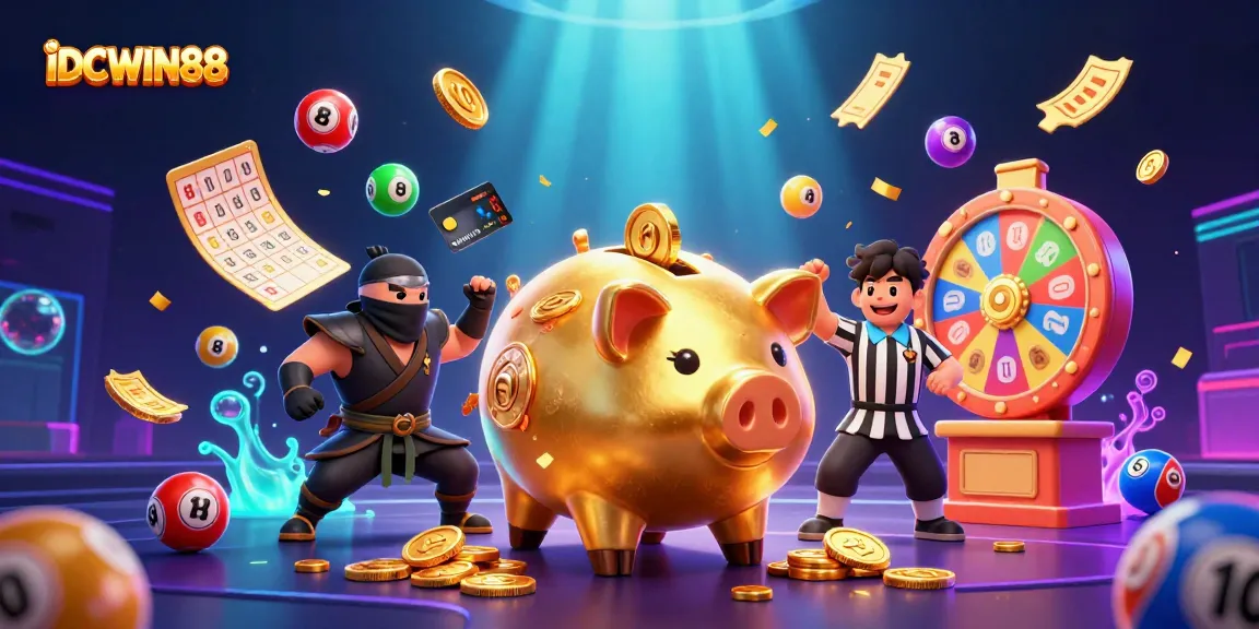 Experience thrilling wins with IDCWIN88's lively casino scenes featuring dynamic characters in action.