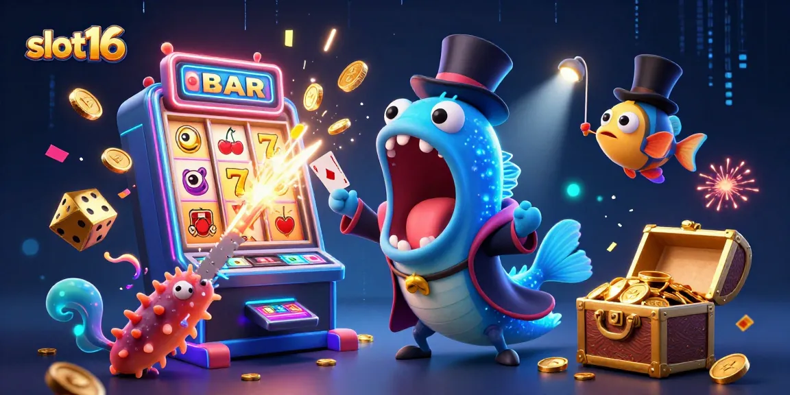 Experience slot16 magic with animated deep-sea characters and a dazzling jackpot scene.