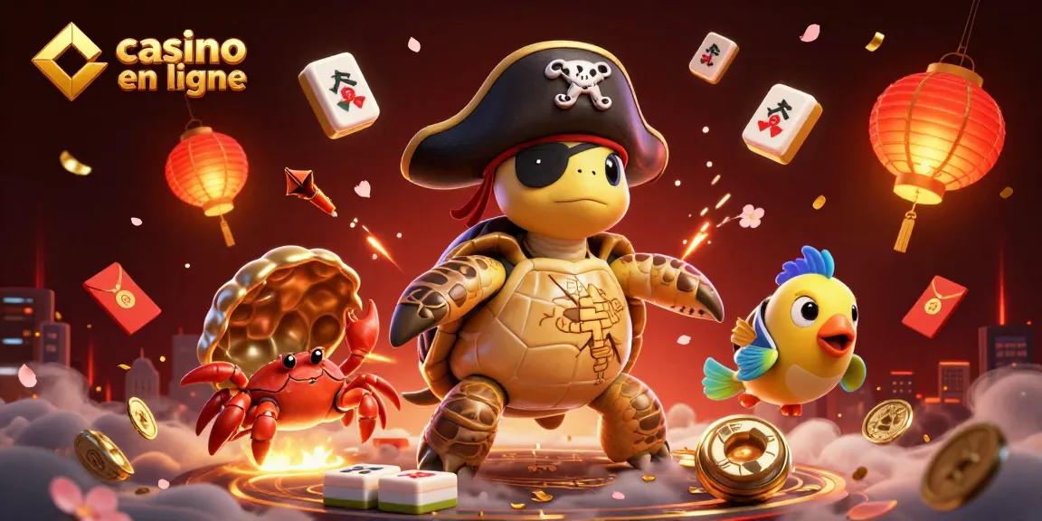 Jouer sur casino en ligne avec des personnages animés et des trésors sous-marins.