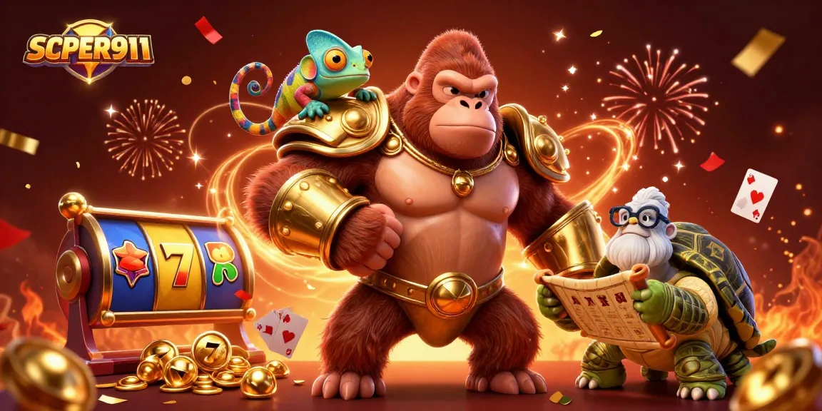 Engage with SCATTER911 as the gorilla king dominates the casino scene, immersing players in an electrifying atmosphere.