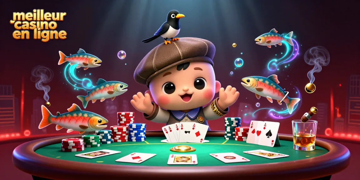 Plongez dans l'univers du meilleur casino en ligne avec notre illustration animée passionnante.