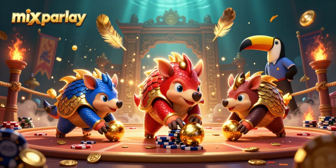 Mix parlay dalam gambaran 3D, pangolin kompetitif mendemonstrasikan keberuntungan dan strategi taruhan
