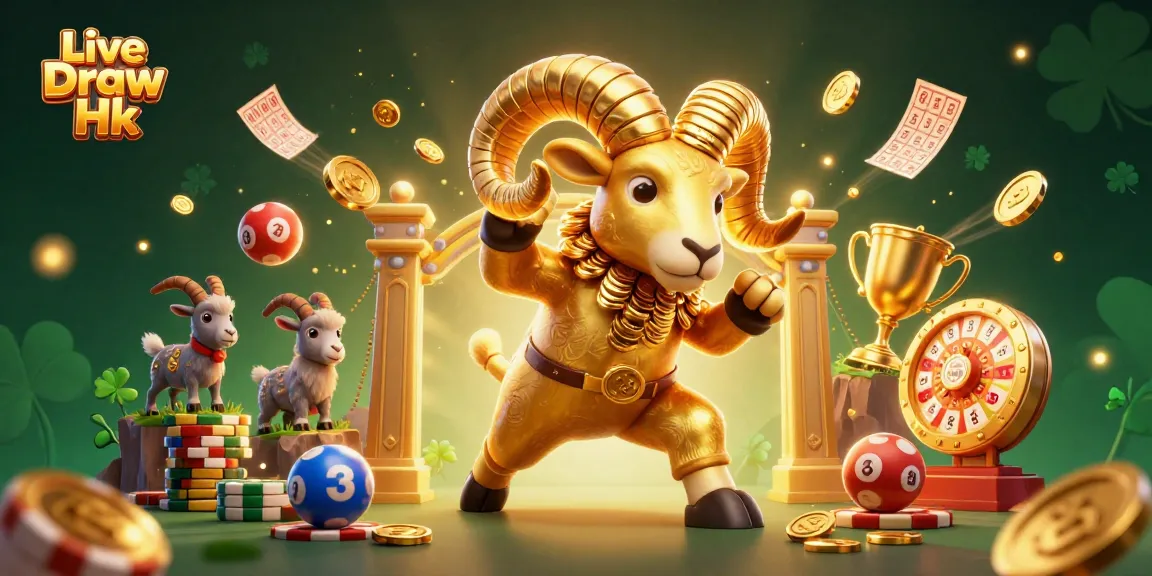 Experience the excitement of Live Draw Hk with dynamic lottery balls and prize wheels in a vibrant 3D scene.