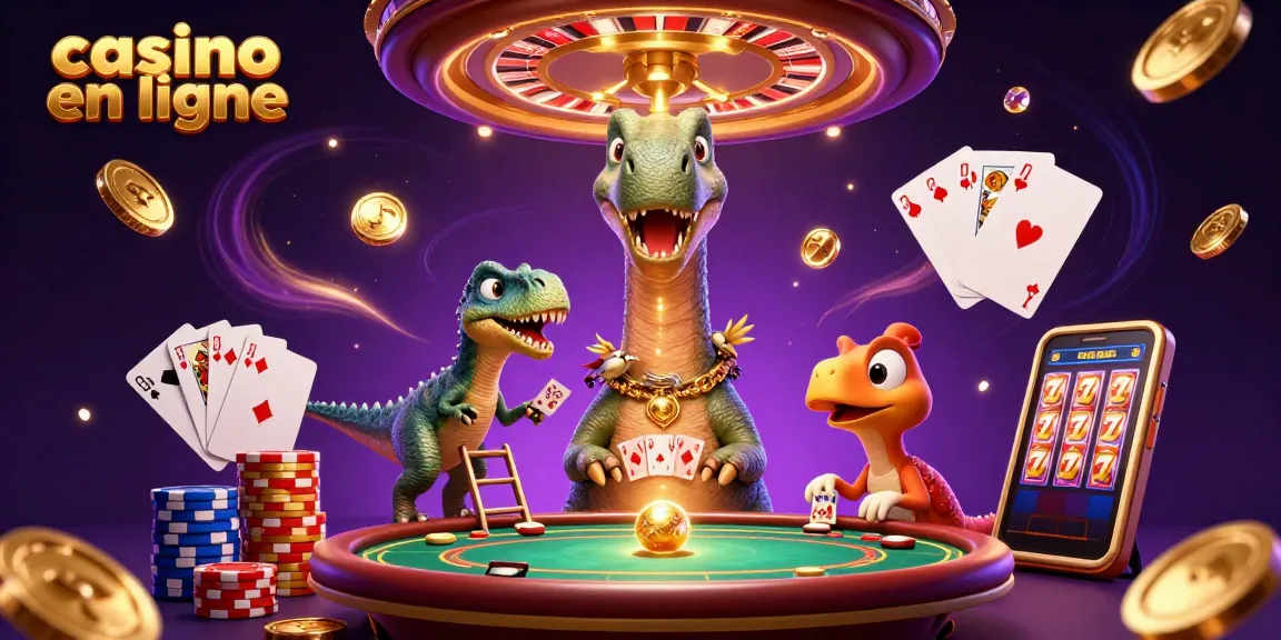 Gagnez avec le casino en ligne à travers une illustration 3D dynamique montrant des personnages captivants.