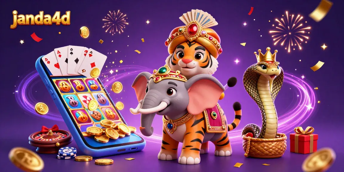 Janda4D menampilkan permainan slot interaktif dengan elemen mendebarkan dalam ilustrasi 3D.