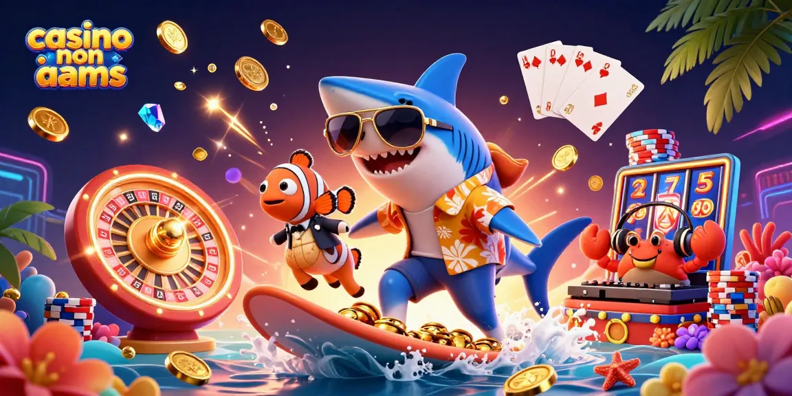 Scopri il mondo dei casino non AAMS con un'illustrazione vivace e colorata.