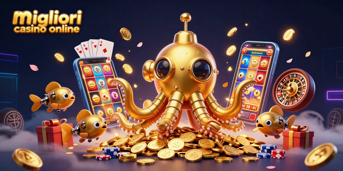 Giocare nei migliori casino online tra tesori d'oro e giochi coinvolgenti con smartphone e slot.