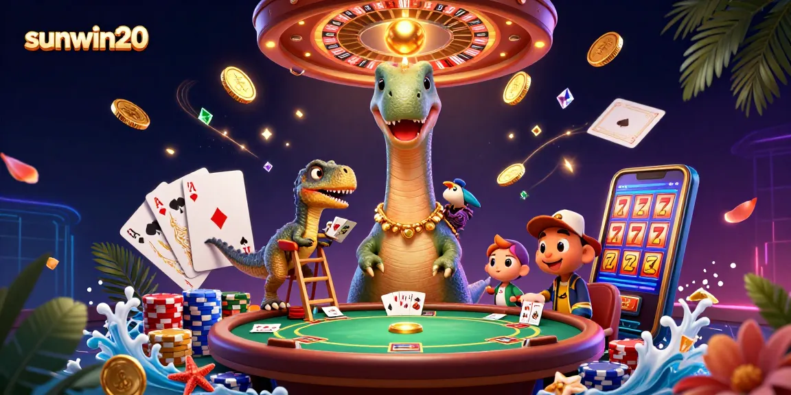 Win big with sunwin20's exciting casino games featuring vibrant characters and dynamic elements.
