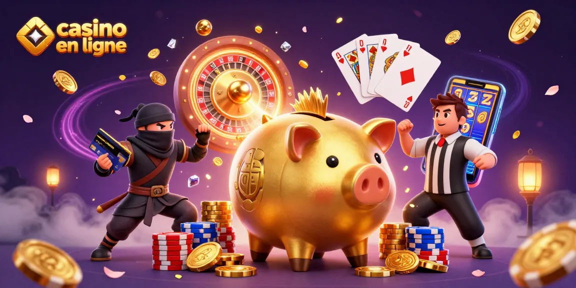 Gagnez des pièces avec les jeux de casino en ligne dans cette scène animée.