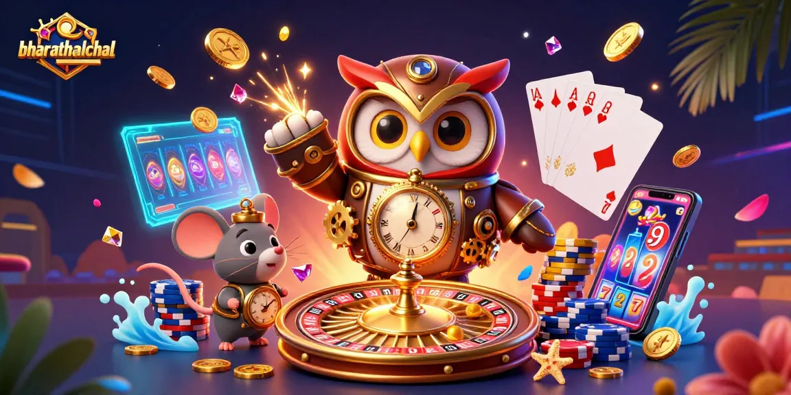 Engage with bharathalchal's vibrant casino adventure featuring dynamic 3D characters and rich game elements.