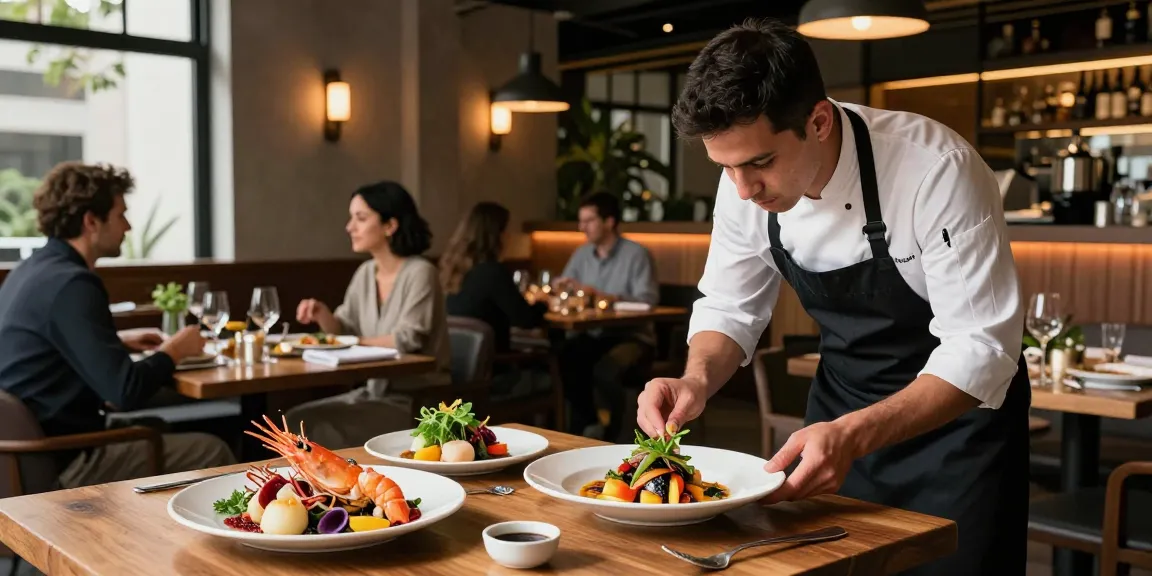 Sydney303 Slot experience at TrestleOnTenth with elegant dishes and vibrant dining ambiance.