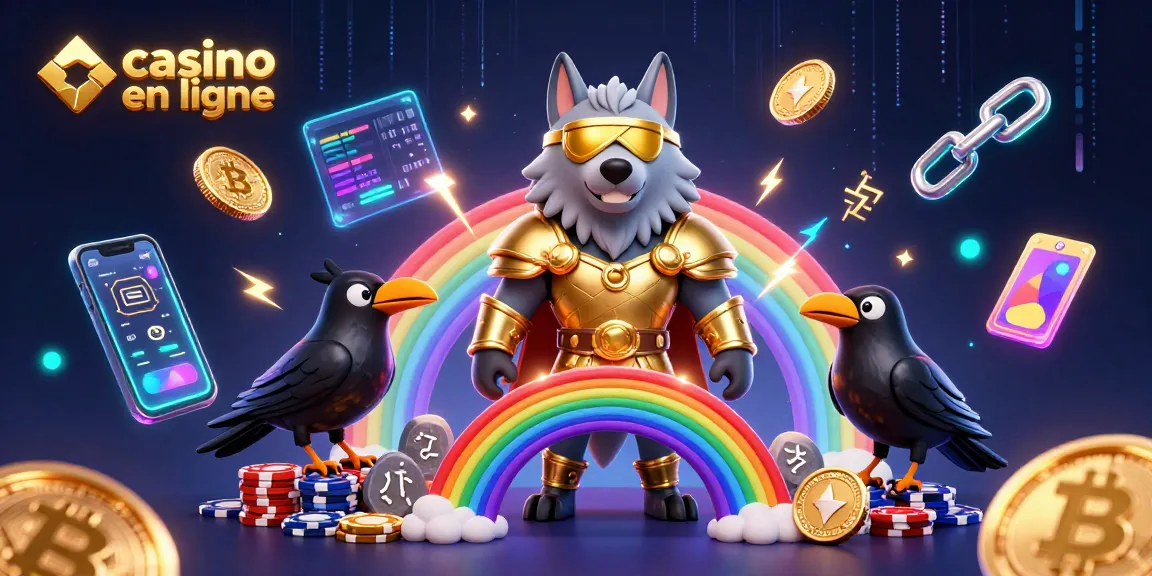 Explorez le monde du casino en ligne avec Odin, ses corbeaux et des éléments de jeu vibrants.