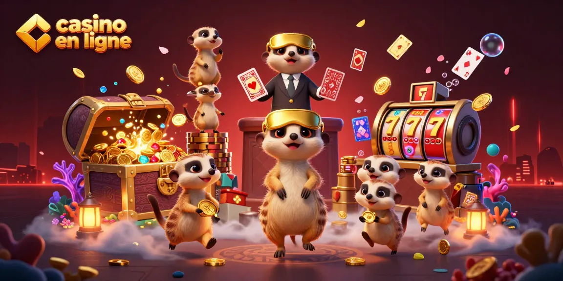 Casino en ligne : Les suricates gèrent un casino dynamique avec des éléments de jeu captivants.
