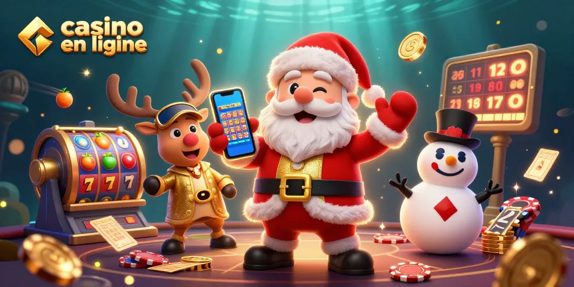 Jouez à casino en ligne avec le Père Noël, machines à sous et effets dynamiques.