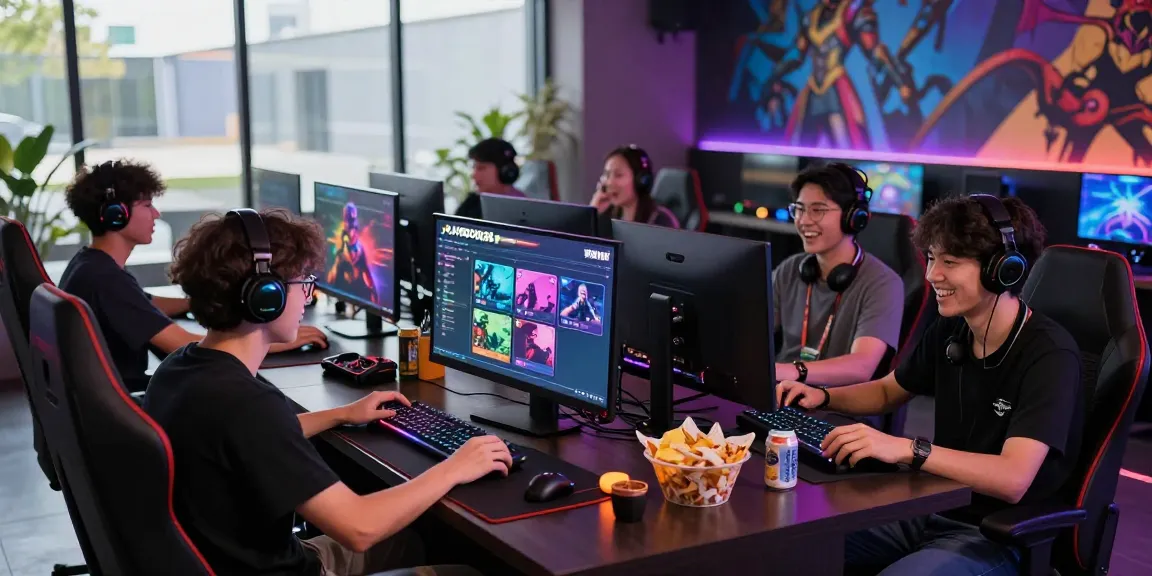 PLAYBOOK88 link highlighted in a lively gaming lounge with friends playing together.