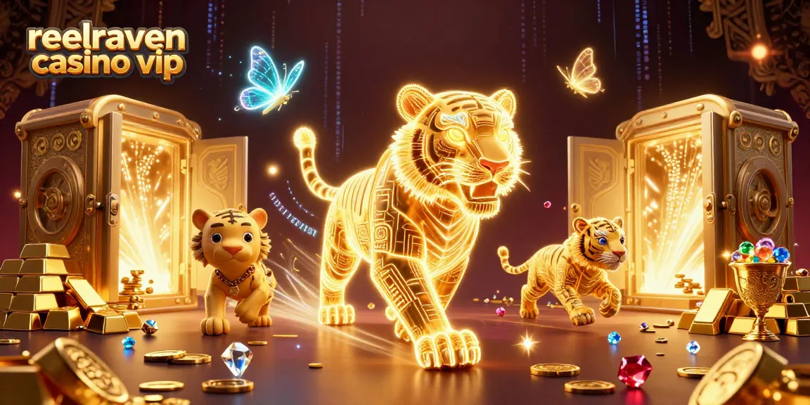 Accédez aux avantages VIP du reelraven casino vip avec ce tigre éclatant dans un casino numérique.