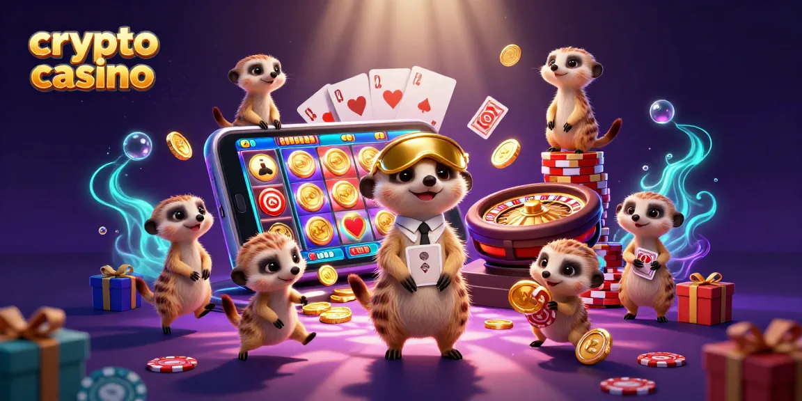 Giocatori di un crypto casino impegnati in un'operazione elaborata con mercati e giochi d'azzardo.