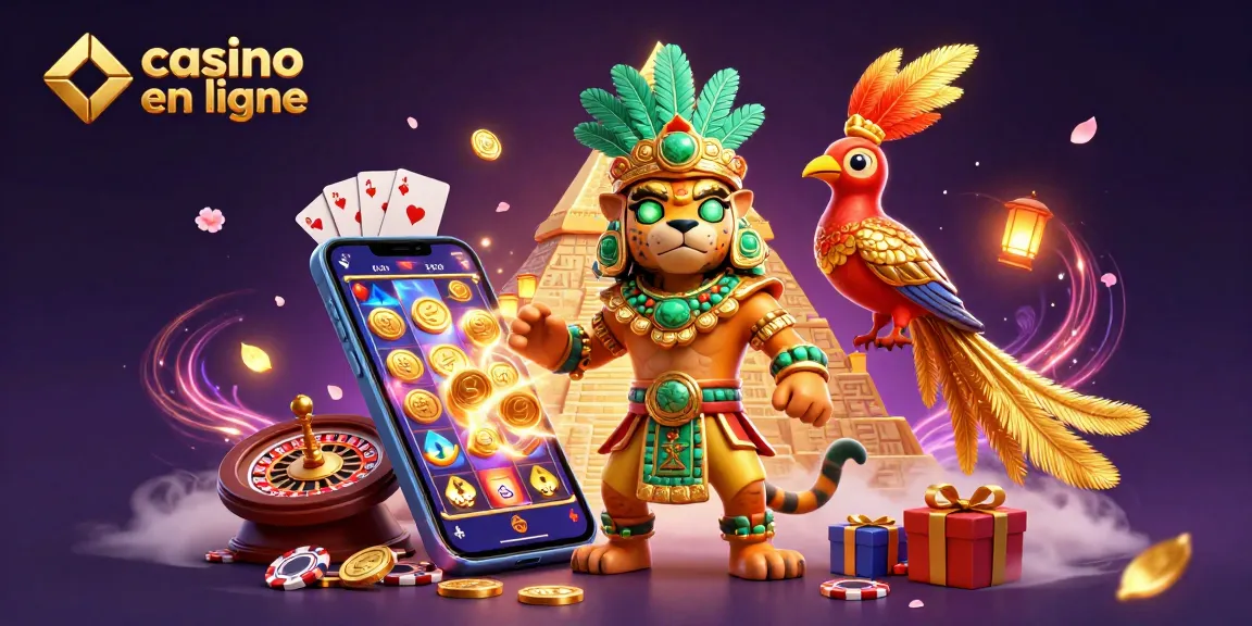 Bien jouer au casino en ligne avec des personnages mayas et des jeux dynamiques autour.