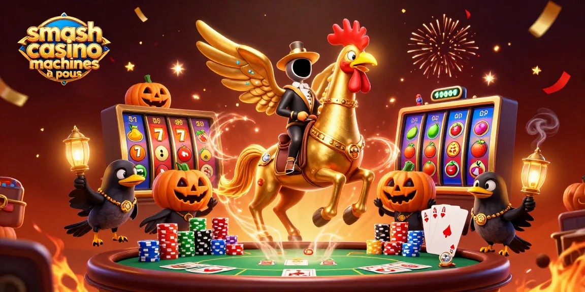 Jouez aux machines à sous Smash Casino avec des jackpots excitants et des gains à portée de main.