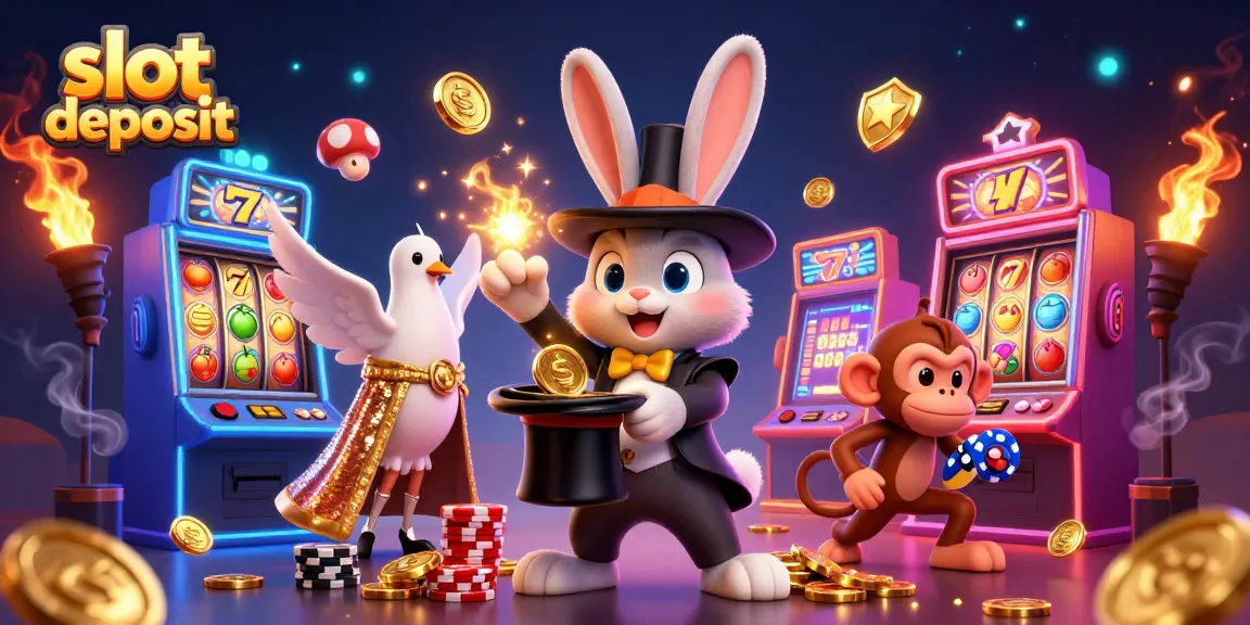 Menangkan slot deposit dengan grafis bertema kasino penuh warna dan karakter kartun menarik.